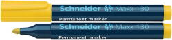 Schneider Permanent marker SCHNEIDER Maxx 130, varf rotund 1-3mm - galben (S-113005)