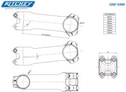 Ritchey WCS C220 80*31.8 6D kormányszár (31055427035)