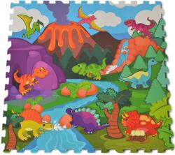 Moni Puzzle cu podea moale cu imprimeu Moni Toys - Dino Park, 9 piese (111414)
