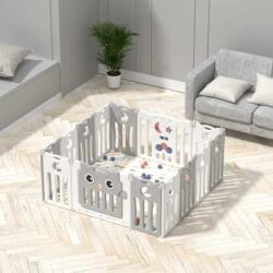 Feelkids Gard pentru bebeluși Feelkids - Bufniță gri, 143 x 143 x 63 cm (FE-WL-MTY04-GY)
