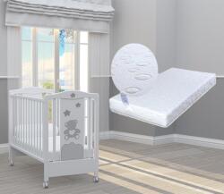 Bambino Casa Pătuț Bambino Casa - BonBon Grigio + cadou saltea Primavera Baby Luxe (202041)