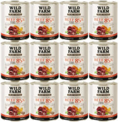  Wild Farm WILD FARM PURE MONO Beef Pumpkin and Quinoa 12x800 g - egyfehérjés kutyaeledel