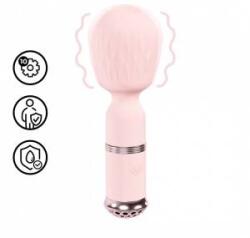 Loveline by Shots Loveline Velour Mini Wand Rosa - Rechargeable Silicone Massager 10 Modes