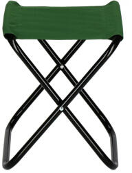 Brius Scaun pliabil pentru camping sau pescuit, cadru metalic, maxim 100 kg, 26x26x34 cm, verde (CS-0006)