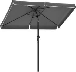 Brius Umbrela de gradina cu manivela, UPF 50+, inclinare 30A , structura metalica, 300x200 cm, gri (EZ-GPU058G01)