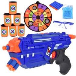 Jokomisiada Shotgun 2in1 Pistol + Gel Foam Cartridges Shield Glasses Cans ZA5564