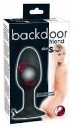 You2Toys Small Silicone Plug with Rotating Ball, Black, 8 cm