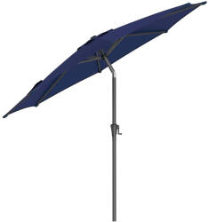 Brius Umbrela de gradina, cu manivela pentru deschidere, sistem inclinare, 300cm, albastru inchis (EZ-GPU30BU)
