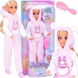 Jokomisiada Anlily doll rabbit surprise + brush ZA5418