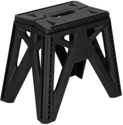 Brius Scaun inaltator multifunctional tip scara, 150 kg, compact, cu maner, 45x37x34 cm, negru (HA-7487)