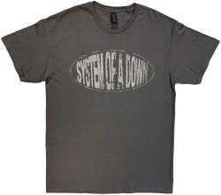 System of a Down Stretched Logo Rövid ujjú póló Charcoal Grey XL (SOADTS39MC04)