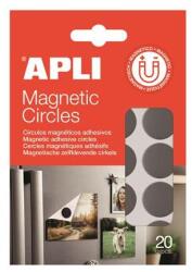 Apli Cercuri adezive, magnetice, 20 buc/pachet, față-verso, APLI