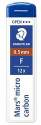 STAEDTLER Mină de grafit, F, 0, 5 mm, STAEDTLER "Mars Micro Carbon250", 12 buc