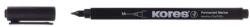 Kores Marker permanent, CD/DVD, 1 mm, KORES, negru