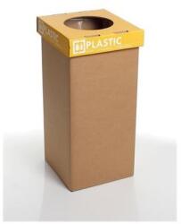 RECOBIN Coș de gunoi pentru deșeuri sortate, reciclat, descriere în limba engleză, 20 l, RECOBIN "Mini", galben Cos de gunoi