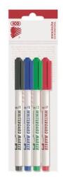 ICO Marker pentru tablă albă și flipchart, 1-1, 5 mm, conic, ICO "Slim M", 4 culori diferite, 4 buc