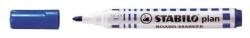 STABILO Marker pentru tablă albă, 2, 5-3, 5 mm, vârf conic, STABILO "Plan", albastru