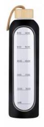 KiCA Glass bottle KiCA Hydro Glass 1000 ml - black