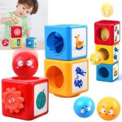 HOLA SORTER educational block puzzle TOWER with balls - emotions ZA4538