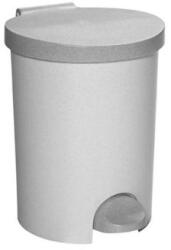 Keter Coș de gunoi, cu pedală, plastic, 15 l, CURVER, gri argintiu Cos de gunoi