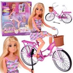 Jokomisiada Anlily Tourist doll on a bike + phone and movable selfie stick ZA5698