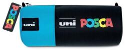 UNI Mitsubishi Pencil Penar cilindric UNI "Posca", albastru Penar