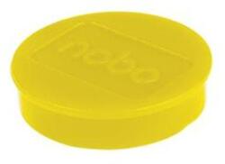 Nobo Magnet, puternic, 38mm, 10 buc, NOBO, galben, 10 buc