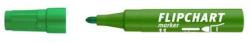 ICO Marker flipchart, 1-3 mm, vârf conic, ICO "Artip 11", verde
