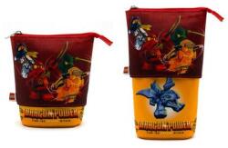 LEGO® Penar cu fermoar, tip pop-up, LEGO „Ninjago Dragon Power, roșu-galben, cu model Penar