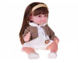 Jokomisiada Lovely Soft rubber doll 30cm TOSIA long hair + bottle and diaper ZA5832doll made of soft rubber, long hair, dress, 30 cm ZA5832