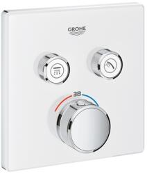 GROHE Grohtherm SmartControl termosztát falsík mögötti telepítéshez, 2 fogyasztóra fehér , króm (GR-29156LS0)