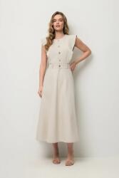 BIZUU rochie evazată din denim AIDEN PPY2-SUD1WW_08X (AIDEN.BEZOWY)