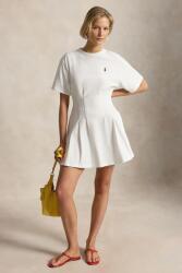 Ralph Lauren rochie evazată din bumbac JERSY-KNT-DRESSES PPY2-SUD1IU_00X (211A96342002)