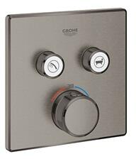 GROHE Grohtherm SmartControl termosztát falsík mögötti telepítéshez, 2 fogyasztóra, Brushed Hard Graphite (GR-29124AL0)