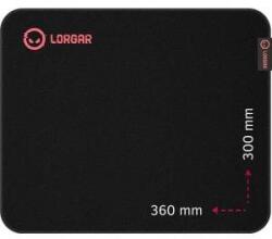 Prestigio Main mouse pad LORGAR 323 360 mm x 300 mm x 3 mm/control/black retail
