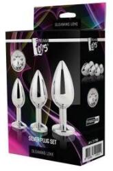  Set Metal Plugs Anal Plugs With Diamond