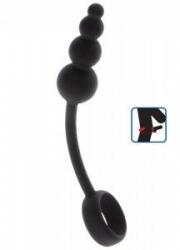  Anal Snake Plug & Penis Ring Black