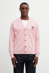 Drôle de Monsieur cardigan pentru bărbați din lână merino Slogan Rose PPY2-SWM02I_30X (J.CA166.WO007.LPI)