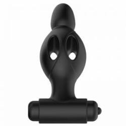 Mr. Play Silicone Vibrating Intimate Plug 10 Modes Black 11.8cm