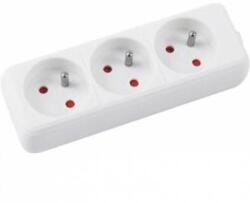Office Products Looler OFFICE PRODUCTS, 3 sockets, 5m, with grounding, white