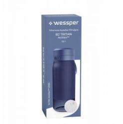 WESSPER Tritan water filter bottle WESSPER 500ml navy blue