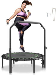 VEVOR Összecsukható fitness trambulin 1027 mm 150 kg teherbírás mini edzőtrambulin állítható fogantyúval sporttrambulin