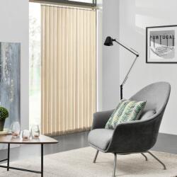 Jago Szalagfüggöny házilag szerelhető 200 cm széles drapp beige homok lamellás függöny A 250 cm hosszú lamellák szabadon rövidíthetők, pl. 200x120 200x150 200x180 200x250