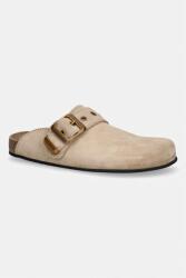 AllSaints papuci cu călcâiul deschis pentru femei, din piele Staffa Mule PPY2-OBD496_80X
