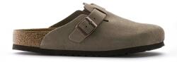 Birkenstock papuci cu degetele acoperite pentru femei din piele întoarsă Boston PPY8-KLD05I_80X (560773)