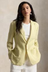 Ralph Lauren sacou cu un singur rând de nasturi pentru femei, din in PPY2-KZD0B8_10X (211A12783)