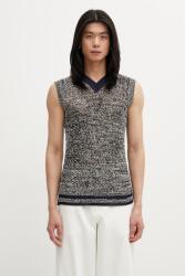 Wales Bonner mellény Shade Knit - sötétkék L
