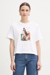 Trussardi pamut póló - fehér XL - answear - 22 990 Ft