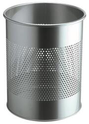 DURABLE Szemetes, fém, 15 l, DURABLE, ezüst