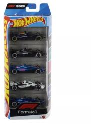 Mattel Hot Wheels: kisautók: F1 - 5 darabos szett JLN11